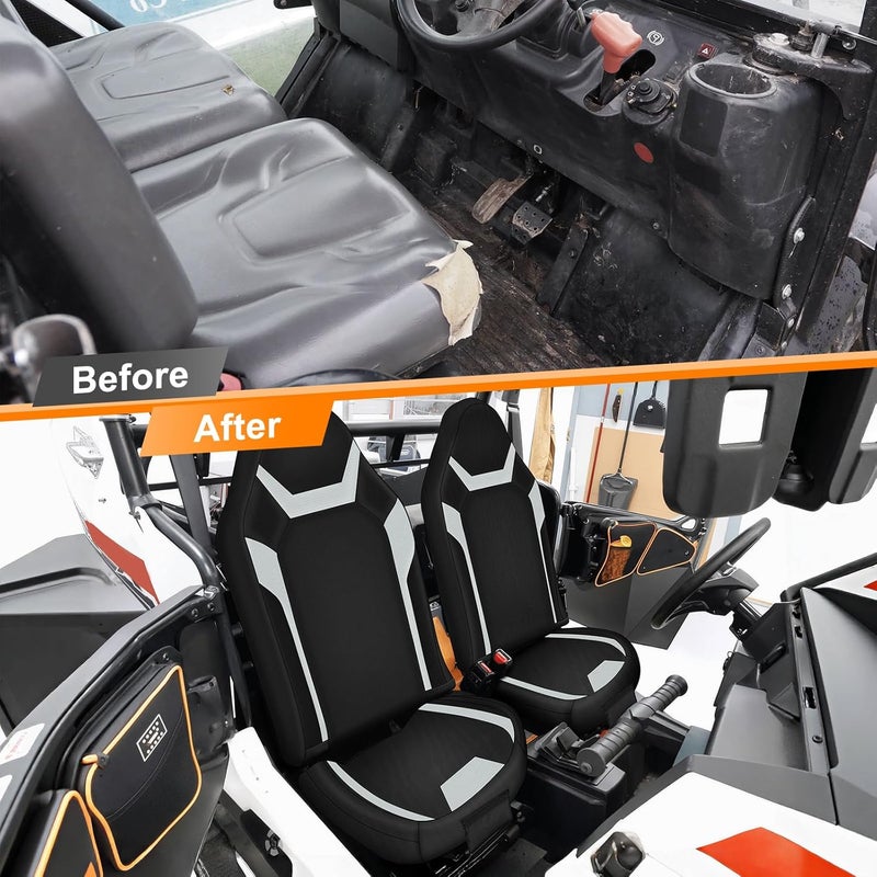 BORDAN RZR Seat Covers with Pocket for 2014-2023 Polaris RZR XP 1000 2 Seats/4 Seats, 1680D Heavy Duty UTV Seat Cover Waterproof Compatible with 2017-2022 Polaris RZR XP Turbo & XP RS1, 2 Pack - Image 2